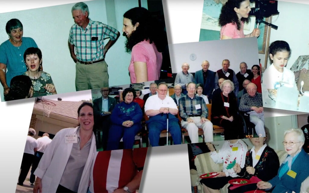 A photo collage of the history of Parkinson Voice Project