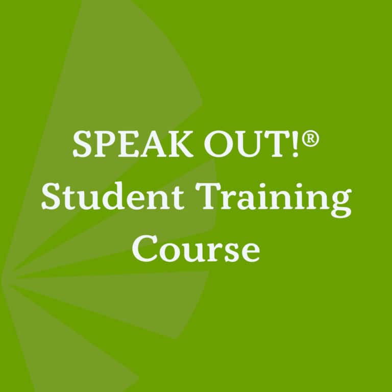 SPEAK OUT! Student Training Course - Parkinson Voice Project