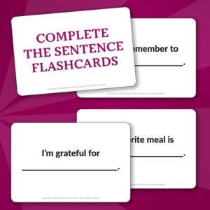 Speech Therapy Complete The Sentence Flashcards