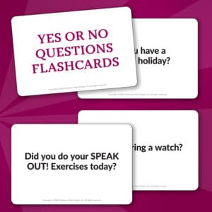 Speech Therapy Yes/No Flashcards